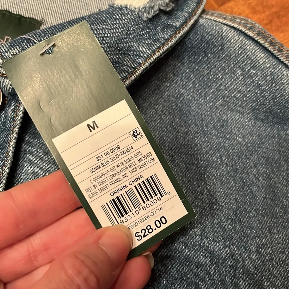 New Wild Fable distressed denim vest - Picture 3 of 16